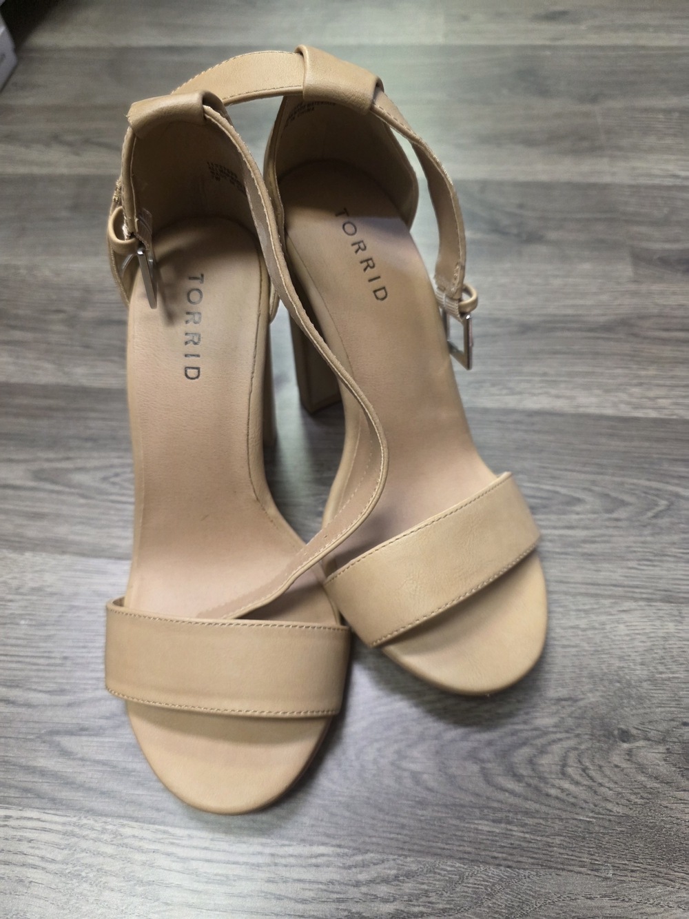 Torrid Nude Ankle Strap Sandals - Picture 4 of 6